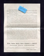 faire-part de décès Madame