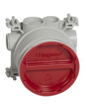 Boîte d'encastrement simple prise de sol pour béton hauteurs chape 50mm à 80mm L