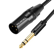 XLR Mâle vers 6,35mm TRS Jack