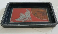 DISH WOOD CHINESE . PLATEAU EN BOIS CHINE  