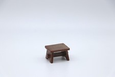 PLAYMOBIL Tabouret marron foncé imitation bois - 3151 3269 3285 3367 3826 3938