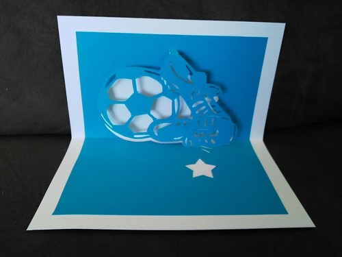 Carte foot kirigami - carte, pop