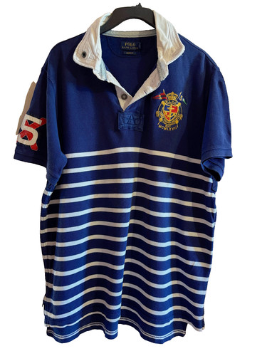 Ralph lauren polo bleu - polo, rayé