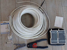 Kit Réalisation de Câbles RJ45 Pince + Lan Tester + Pince à Dénuder + Cable +50M