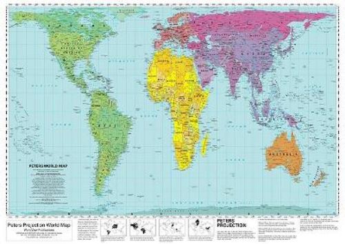 Peters Projection World Map