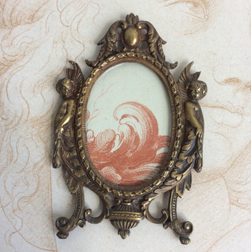 Ancien cadre bronze doré - bronze,