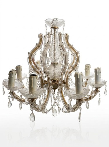 Lustre ancien cristal - , 8