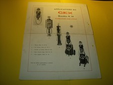 DEPLIANT TECHNIQUE D EPOQUE POMPE ESSENCE ASTER GEX R50  satam boutillon themis