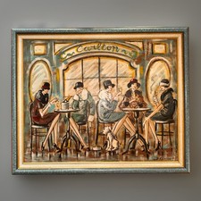 PEINTURE HUILE SUR PANNEAU