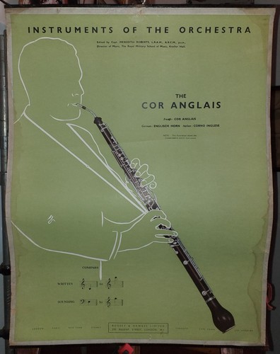 Cor anglais vintage poster - cor,