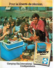 publicité Advertising 0323  1979   Camping Gaz International Glacière Isotherm