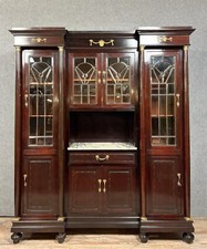 Rare buffet vitrine style Empire en acajou et bronzes dorés  (B)