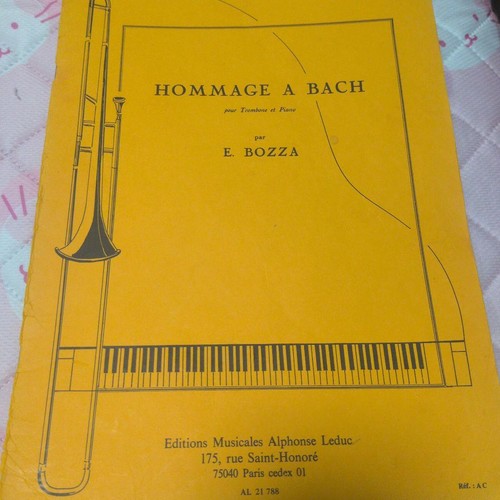 Bozza hommage a bach - e.,