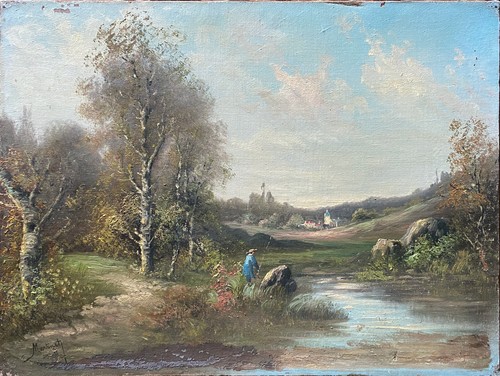 Tableau paysage animé au - animé,