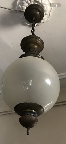 Lanterne bronze opaline - bronze, et