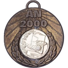 [#399987] France, Médaille, Sport, Basket-ball, 2000, Métal, EF(40-45)