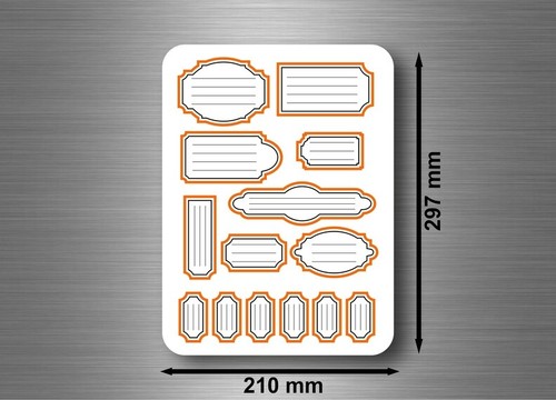 Sticker autocollant etiquette