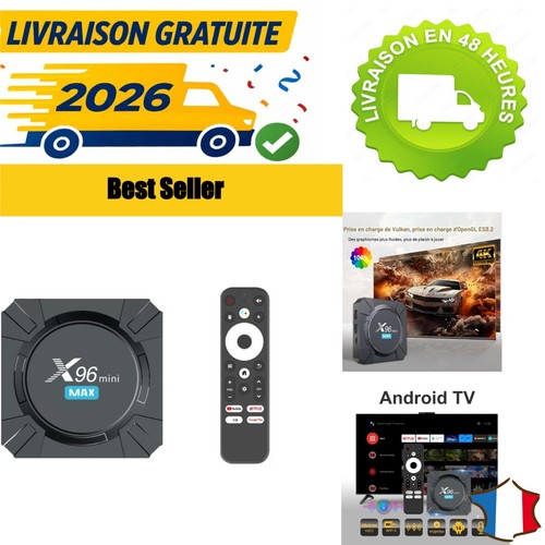 Boîtier android x96 - android, tv
