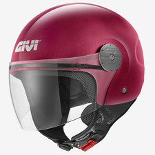 Casque Moto Jet Givi 10.7 EVO Bordeaux Brillant H107SR366