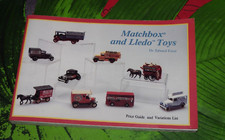MATCHBOX AND LLEDO TOYS LIVRE PRODUCTION 1982 / 1985 PHOTO - REF - PRICE GUIDE
