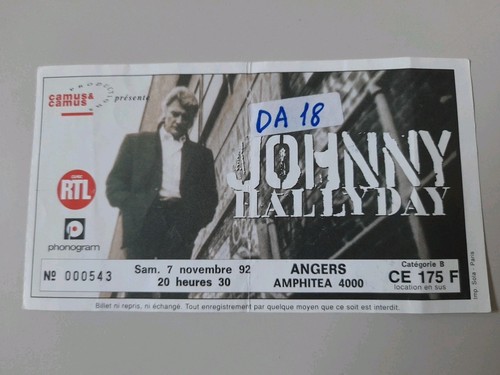 Place ticket billet concert - place, de