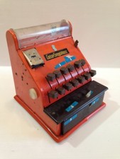 Ancienne caisse enregistreuse marchande jouet vintage métal jeu enfant France