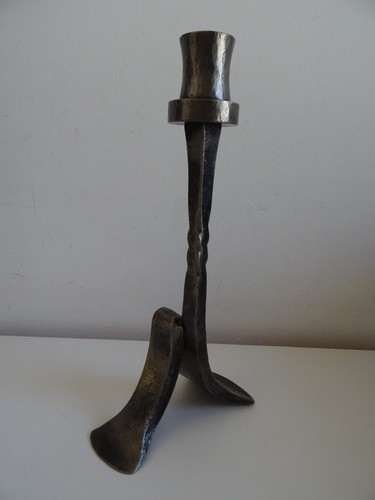 Ancien bougeoir acier fer - acier,