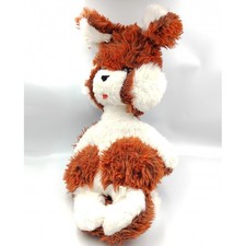 Ancienne peluche lapin marron blanc NOUNOURS Grand modèle - 33862