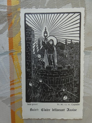 Image pieuse sainte claire - ,