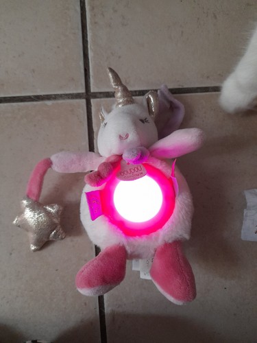 Doudou veilleuse licorne - veilleuse,