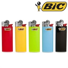 Lot De 5 Briquets BIC Original Mini Format J25 Jetables Coloris Aléatoires