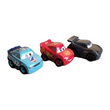 Lot 3 Mini Cars Disney Pixar – Cal Weathers, Flash McQueen, Jackson Storm – TBE