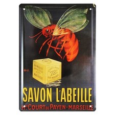 Plaque métal publicitaire