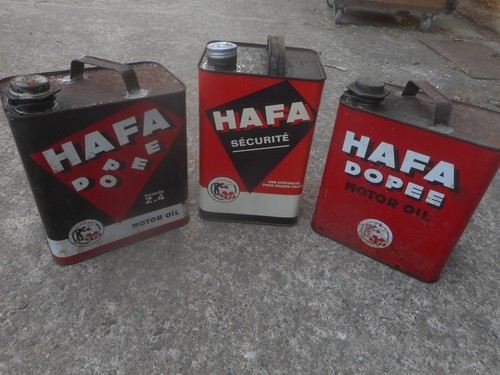 Lot ancien bidons d huile - 3, d'huile