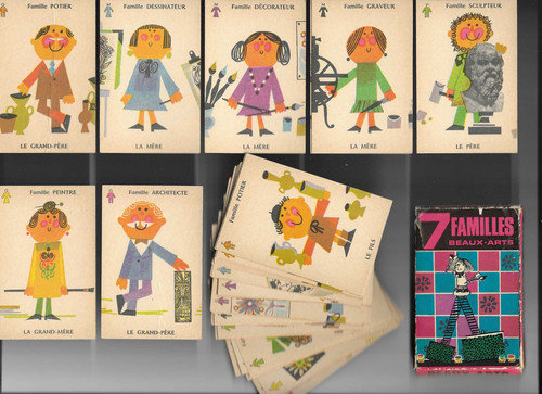 Jeu cartes des familles - des,