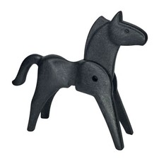 Playmobil cheval vintage noir ferme western figurine en vrac