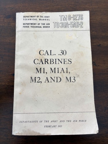 Army 1276 cal 30 carbine - tm,