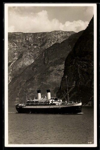 Carte postale norvège fjord - norvège,,