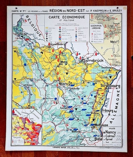 Carte scolaire hatier 7 - carte,