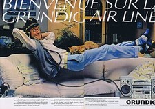 Publicité Advertising 016 1981 Grundig micro chaîne hi-fi (2 pages)