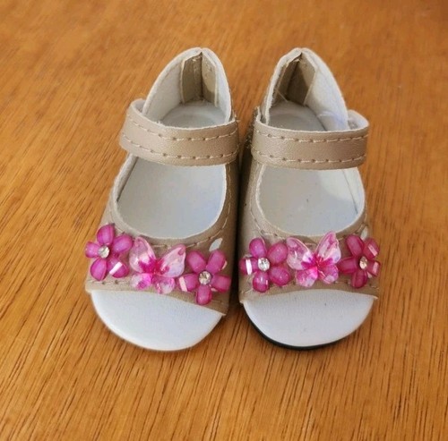 Chaussure beige rose 55mm - beige,