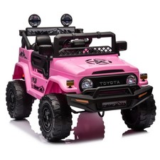 Voiture Électrique Pour Enfants Toyota Cruiser À Batterie 12 V ROSA