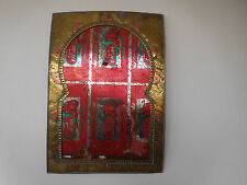 Objet décoration miroir tableau métal laiton cuivre Inde Afrique Farah ZGOLLI.FI