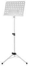 Pupitre Support Musique Tripode Depot Feuile Orchestre Ajustable 58-100cm Blanc