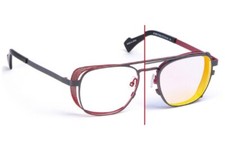 Lunettes de vue en métal gris