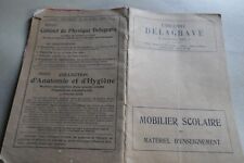 Catalogue Tarif  1928 MOBILIER SCOLAIRE école carte tableaux  Delegrave 32 p