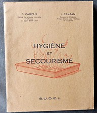 Hygiène et secourisme F. & L. Campan S.U.D.E.L. 1944 Examen Croix-Rouge