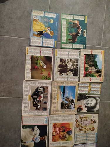 Lot calendriers de la - de,