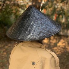 Chapeau en rotin de bambou