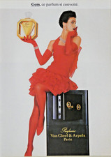 PUBLICITÉ DE PRESSE 1988 PARFUMS GEM DE VAN CLEEF & ARPELS - PARIS